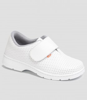 Zapato sanitario perforado Blanco