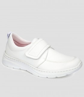 Zapato con velcro Florencia Plus Blanco