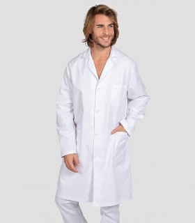 Bata sanitaria blanca manga larga