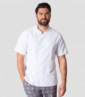 Chaqueta cocina manga corta Blanca REDLINE