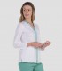 Casaca sanitaria elástica mujer Verde