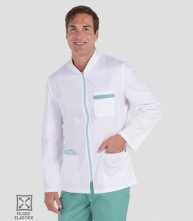 Casaca sanitaria elástica unisex Verde