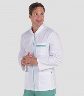 Casaca sanitaria elástica unisex Verde