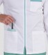 Casaca sanitaria elástica unisex Verde