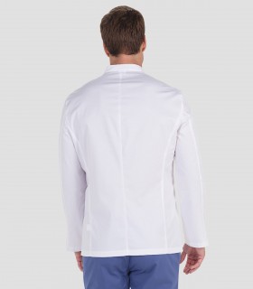 Casaca sanitaria elástica unisex Azul