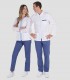 Casaca sanitaria elástica unisex Azul