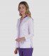 Casaca sanitaria elástica mujer Morado