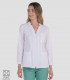 Casaca sanitaria elástica mujer Blanca