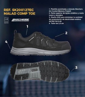 Calzado de seguridad Skechers Malad