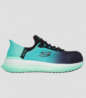 Zapatilla seguridad mujer Tilido-Ombray Slip-Ins Skechers Turquesa