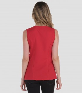 Casaca sin mangas Roja Amapolas