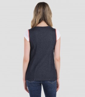 Casaca sin mangas Tejana Flores