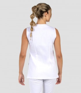 Casaca servicio sin mangas Rayas Gris