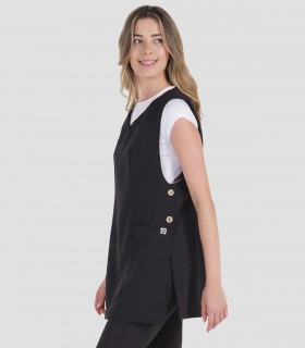 Casulla Negra Cuello pico