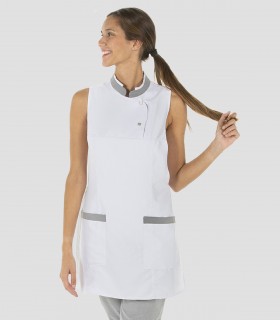 Casulla comercio cuello mao Blanca