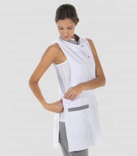 Casulla comercio cuello mao Blanca