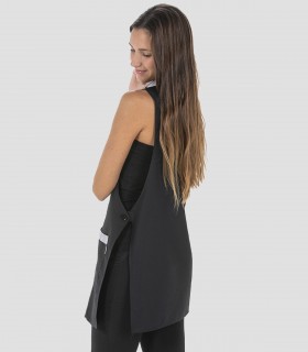 Casulla Microfibra Cuello Mao Negra