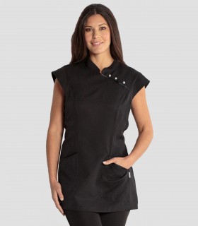 Casulla Vivos Raso Negra para comercio y estética