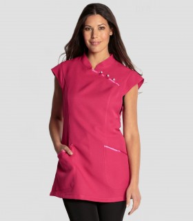 Casulla Vivos Raso Fucsia para comercio y estética