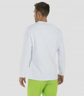 Casaca Microfibra Blanca Manga larga