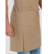 Delantal con peto bolsillos Beige