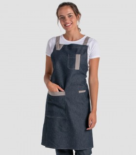 Delantal con peto Tejano para camarero