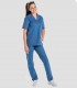 Pantalón sanitario Azul Egeo sin bolsillos