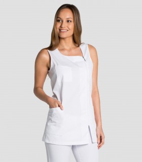 Casaca mujer Blanca para estética y comercio