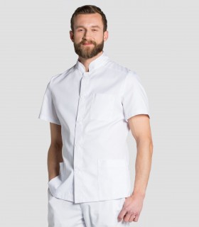 Casaca sanitaria unisex para clínicas, residencias y farmacias