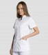 Chaqueta sanitaria mujer Microfibra Blanca Manga corta