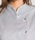 Casaca Gris mujer para sanidad, estética y comercio