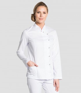 Casaca mujer manga larga para estética y comercio