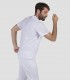 Casaca sanitaria Blanca unisex Punto piqué