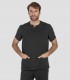 Casaca sanitaria Negra unisex Punto piqué