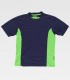 Camiseta de trabajo Azul marino + Verde