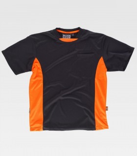 Camiseta de trabajo Negro + Naranja