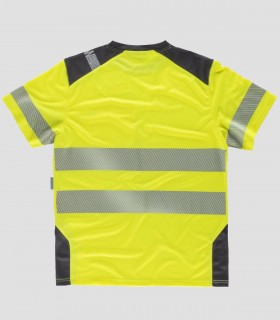 Camiseta Alta visibilidad Amarilla A.V. + Gris