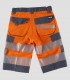 Bermuda Alta visibilidad Naranja y Gris oscuro