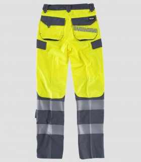 Pantalón Alta visibilidad Amarillo y Gris oscuro