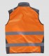 Chaleco Workshell Alta visibilidad Naranja y Gris oscuro