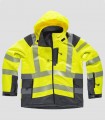 Chaqueta Workshell Alta visibilidad Amarillo y Gris oscuro