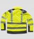 Chaqueta Workshell Alta visibilidad Amarillo y Gris oscuro