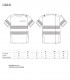 Medidas tomadas a la camiseta en cm