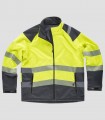 Chaqueta Workshell Alta visibilidad Amarillo y Gris oscuro