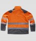 Chaqueta Workshell Alta visibilidad Naranja y Gris oscuro