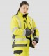 Parka impermeable Alta visibilidad Amarillo y Gris oscuro