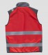 Chaleco Workshell Alta visibilidad Rojo y Gris oscuro