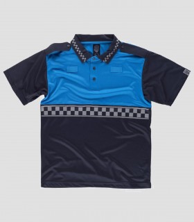 Polo Alta visibilidad Marino y Celeste