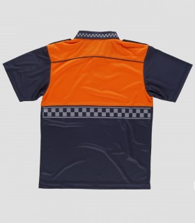 Polo Alta visibilidad Marino y Naranja
