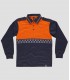 Polo Alta visibilidad Marino y Naranja Manga larga